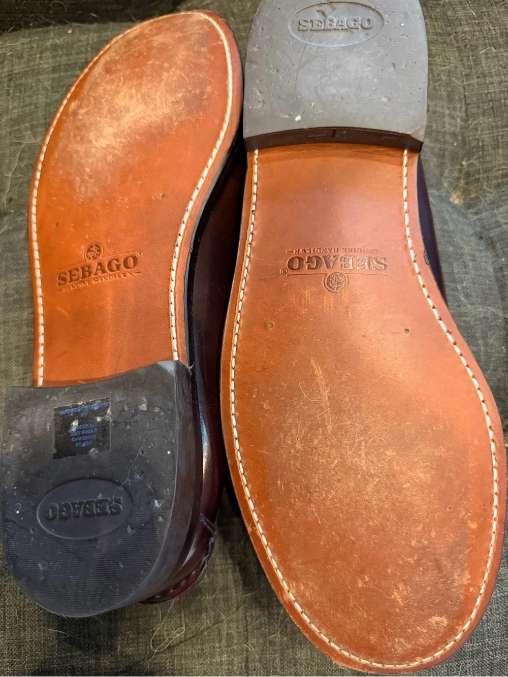 Sebago polished leather